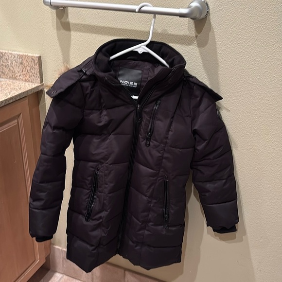 Noize woman's heavy winter jacket with faux fur - Picture 2 of 14